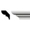 Ekena Millwork WM75 - 1 1/8"H x 1/8"P x 96"L Bed Moulding, PVC WM75X96SWPV - alternate 1